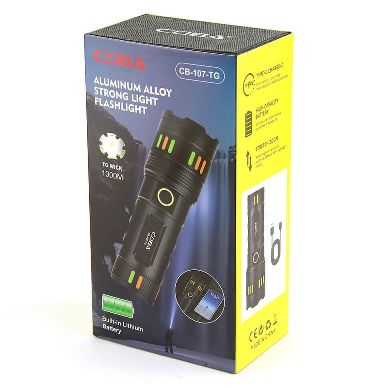 چراغقوه پلیسی شارژی COBA CB-107-TG — تصویر ۲