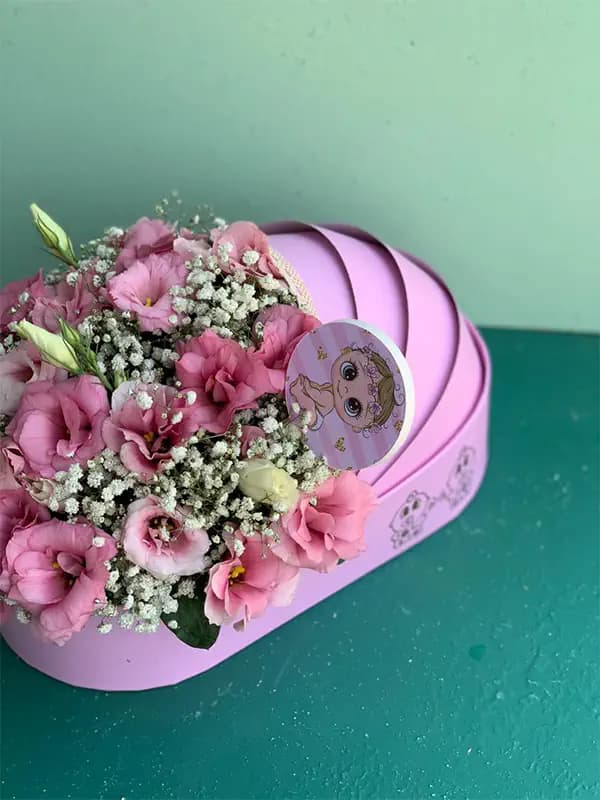 باکس گل گهواره ای نوزاد دختر — تصویر ۵