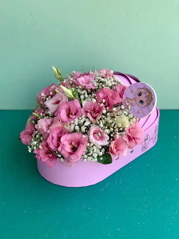 باکس گل گهواره ای نوزاد دختر — تصویر ۶