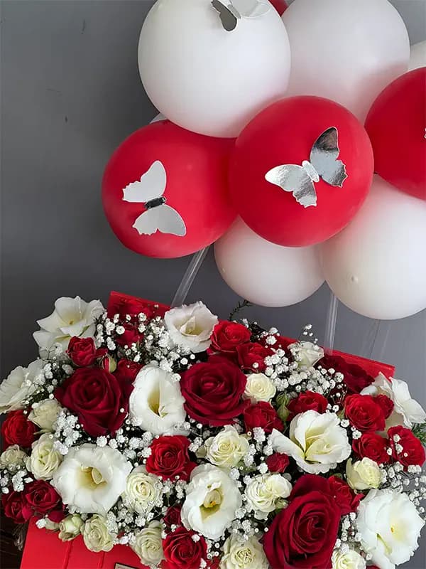 باکس گل و بادکنک تولد — تصویر ۷