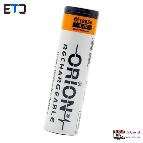 باتری لیتیوم یون 3.7v سایز 18650 2200mAh مارک ORION — تصویر ۶