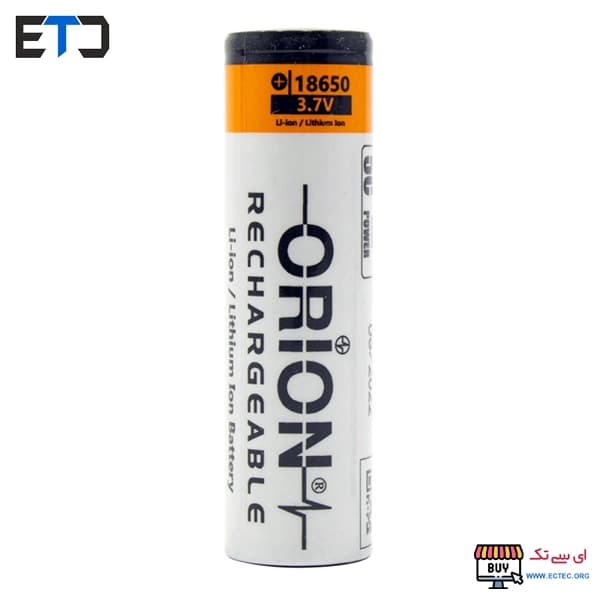 باتری لیتیوم یون 3.7v سایز 18650 2200mAh مارک ORION — تصویر ۵