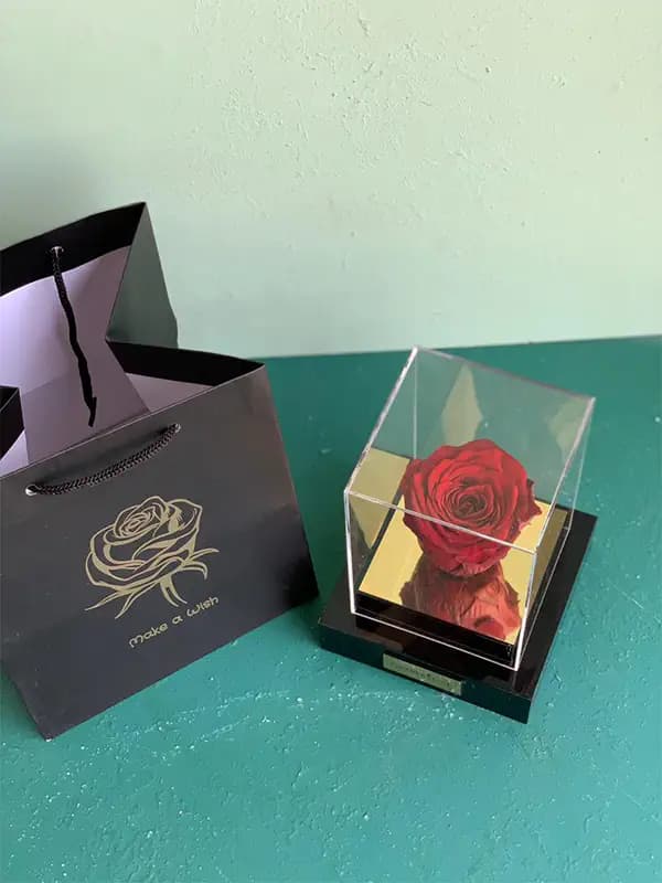 باکس پله ای رز جاودان قرمز