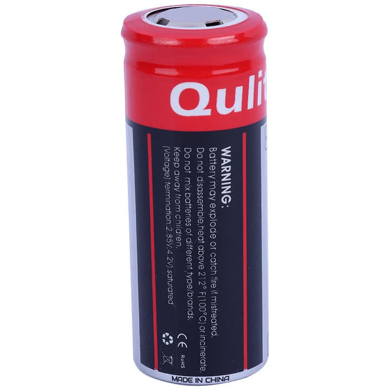 باتری لیتیوم استوانه ای Qulit fire 26650 8800mAh — تصویر ۶