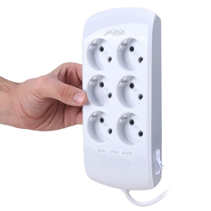 محافظ برق دیجیتال کامپیوتر و صوتی تصویری 6 خانه فروزش Lotus LT600D با کابل 1.8 متری — تصویر ۱۲