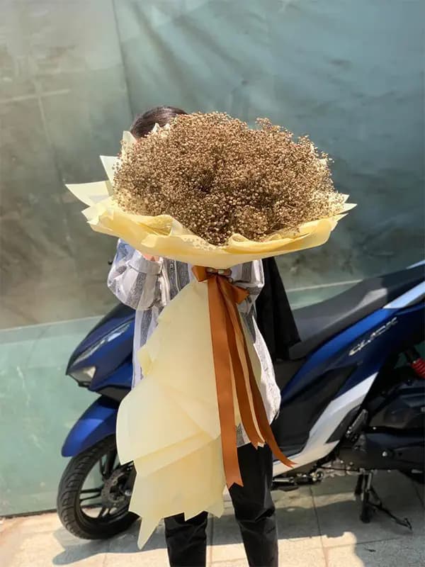 دسته گل ژیپسوفیلا طلایی — تصویر ۳