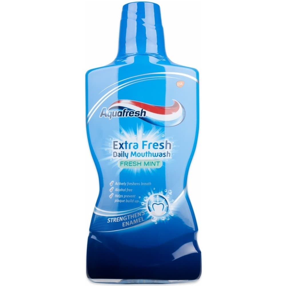 دهانشویه آکوافرش اکسترا فرش Aquafresh Fresh Mint حجم 500 میلی لیتر — تصویر ۲
