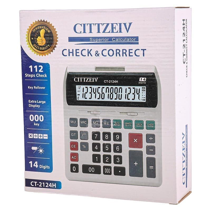 ماشین حساب Gittzeiv CT-2124H — تصویر ۹