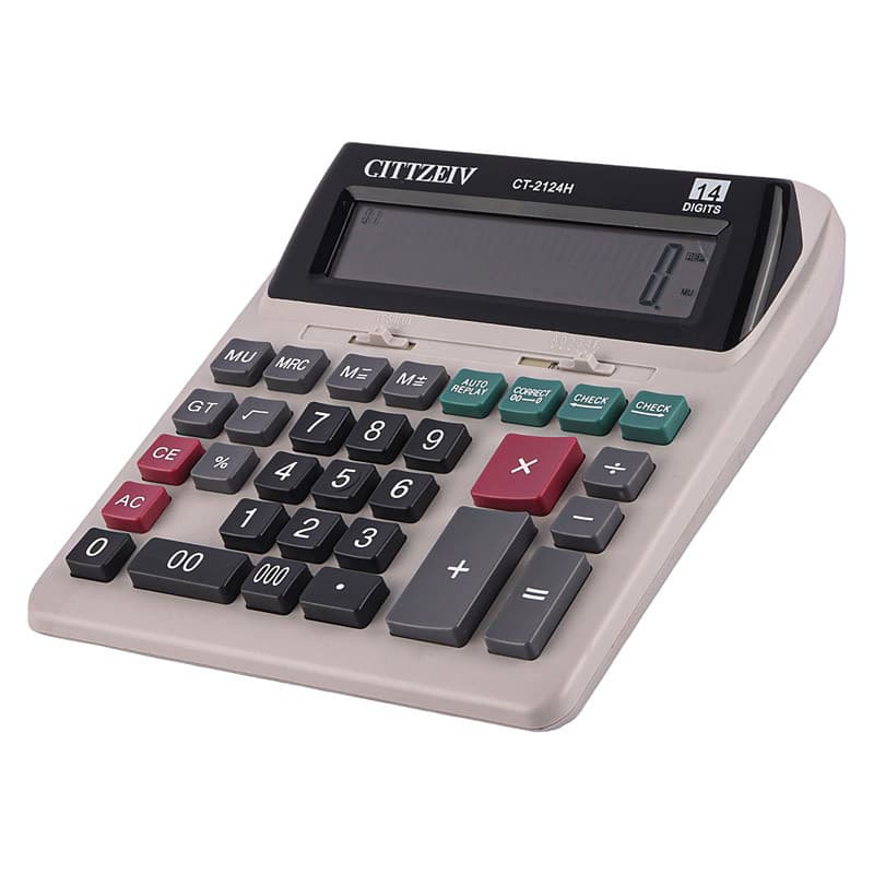 ماشین حساب Gittzeiv CT-2124H — تصویر ۳
