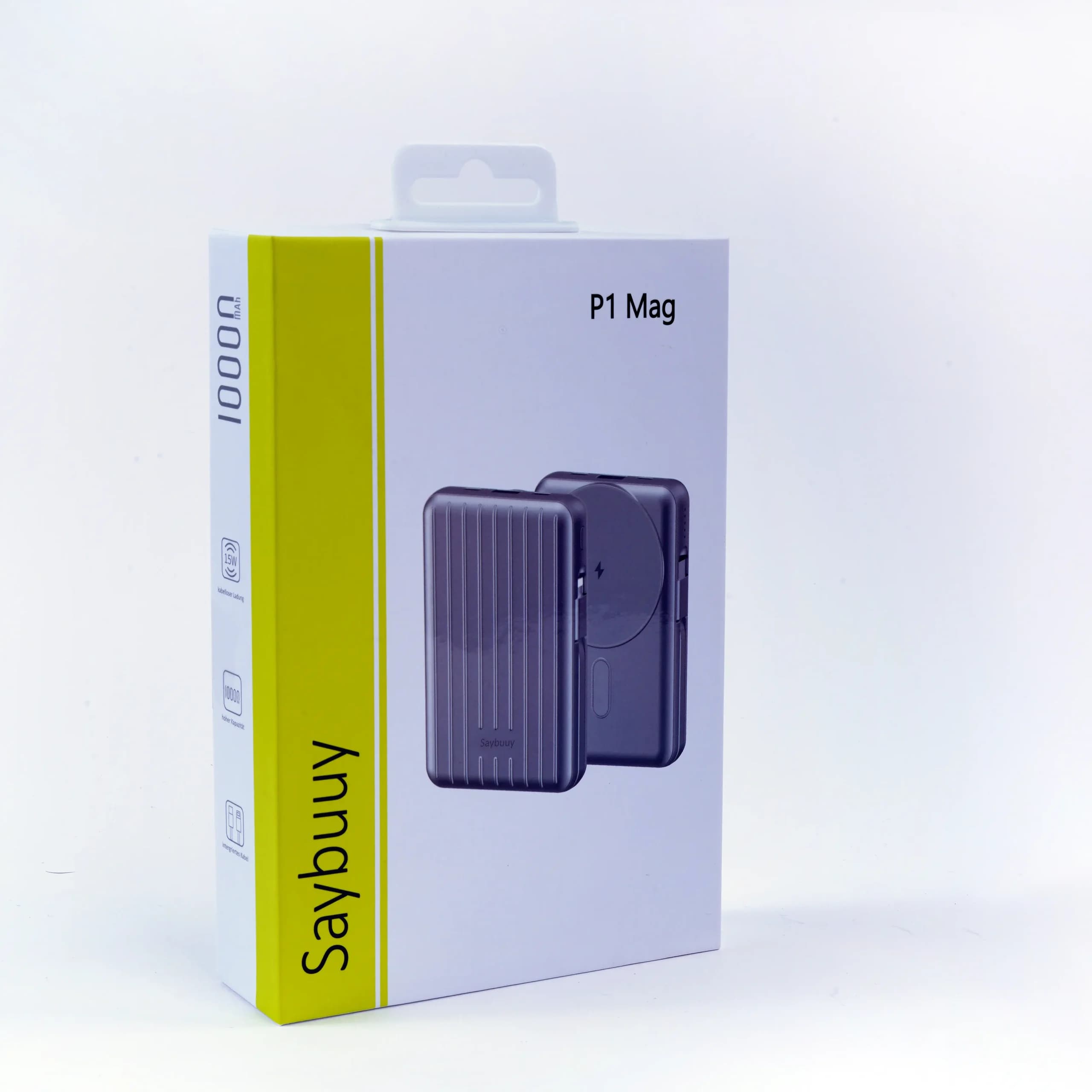 پاوربانک وایرلس مگسیف سی بای SAYBUUY P1 Mag با ظرفیت 10000 — تصویر ۴