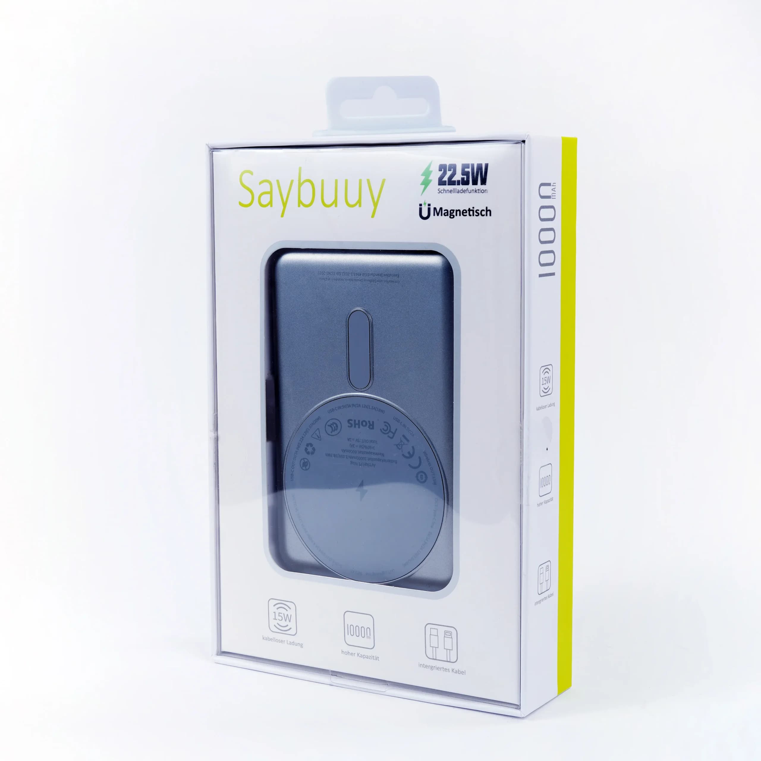 پاوربانک وایرلس مگسیف سی بای SAYBUUY P1 Mag با ظرفیت 10000 — تصویر ۵