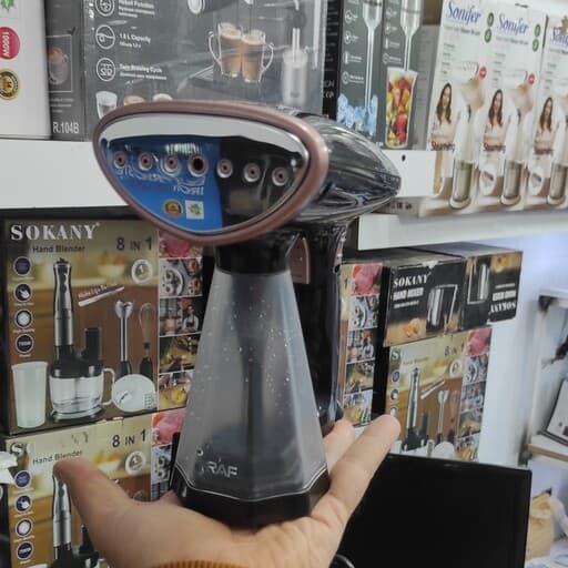 اتو بخارگر ایستاده برند راف کفی استیل تیتانیوم مدل1277 مشکی — تصویر ۲
