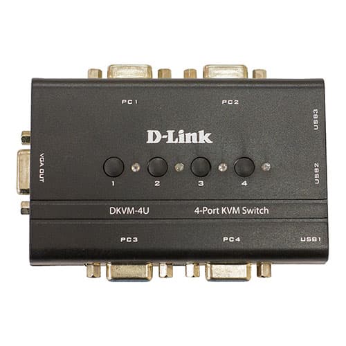 KVM سوییچ 4 پورت دی لینک مدل DKVM-4U — تصویر ۴