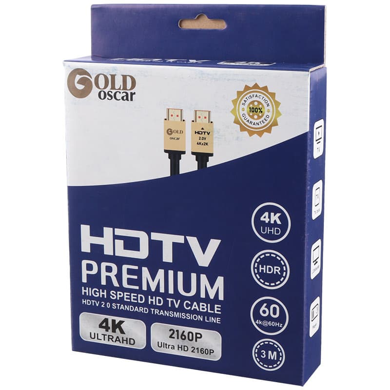 کابل Gold Oscar HDMI V2.0 4K 3m — تصویر ۸
