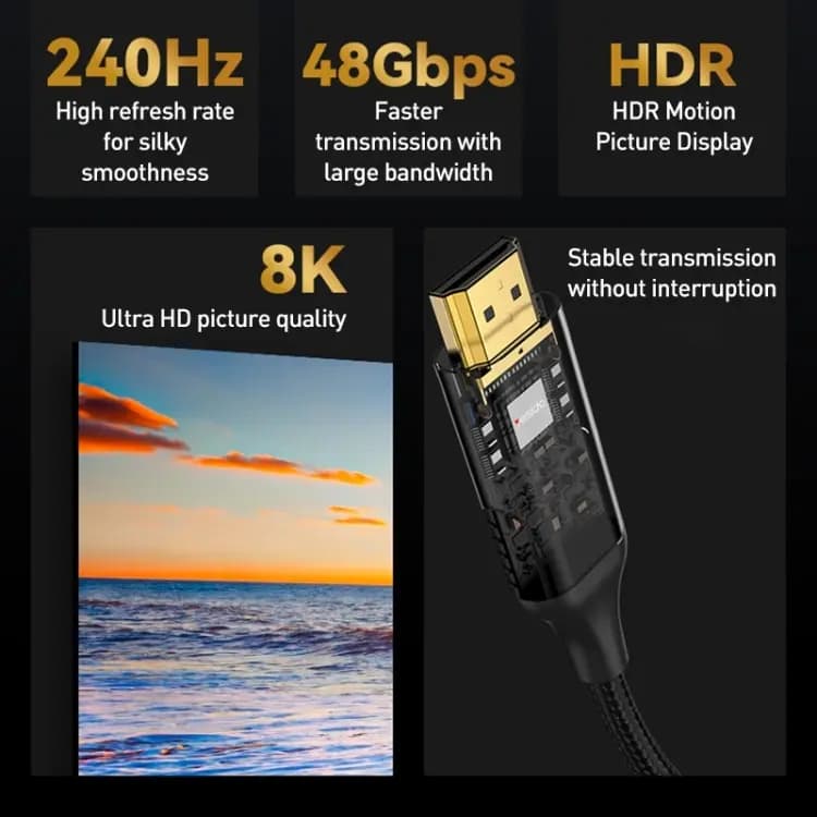 کابل HDMI به HDMI با کیفیت 8K یسیدو YESIDO HM11 — تصویر ۱۰
