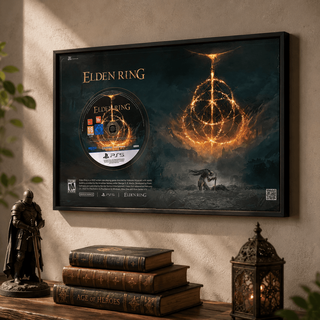 تابلو دیواری طرح دیسک بازی Elden Ring — تصویر ۸