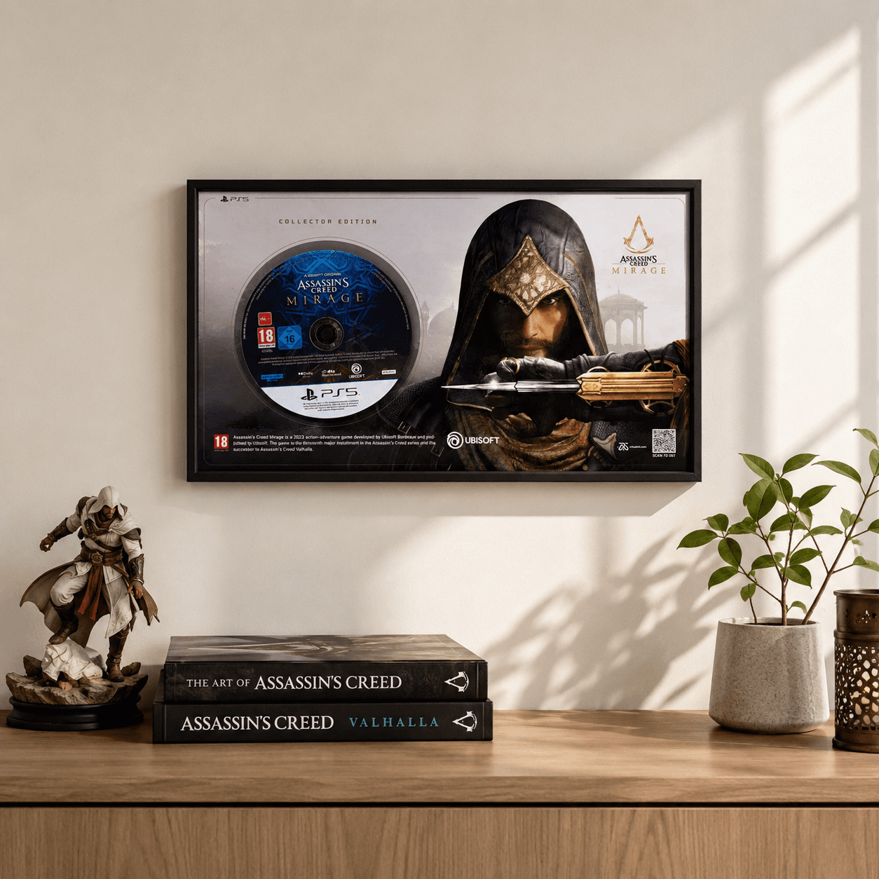 تابلو دیواری طرح دیسک بازی Assassin’s Creed Mirage