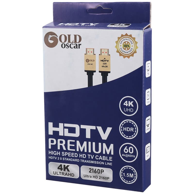 کابل Gold Oscar HDMI V2.0 4K 1.5m — تصویر ۵