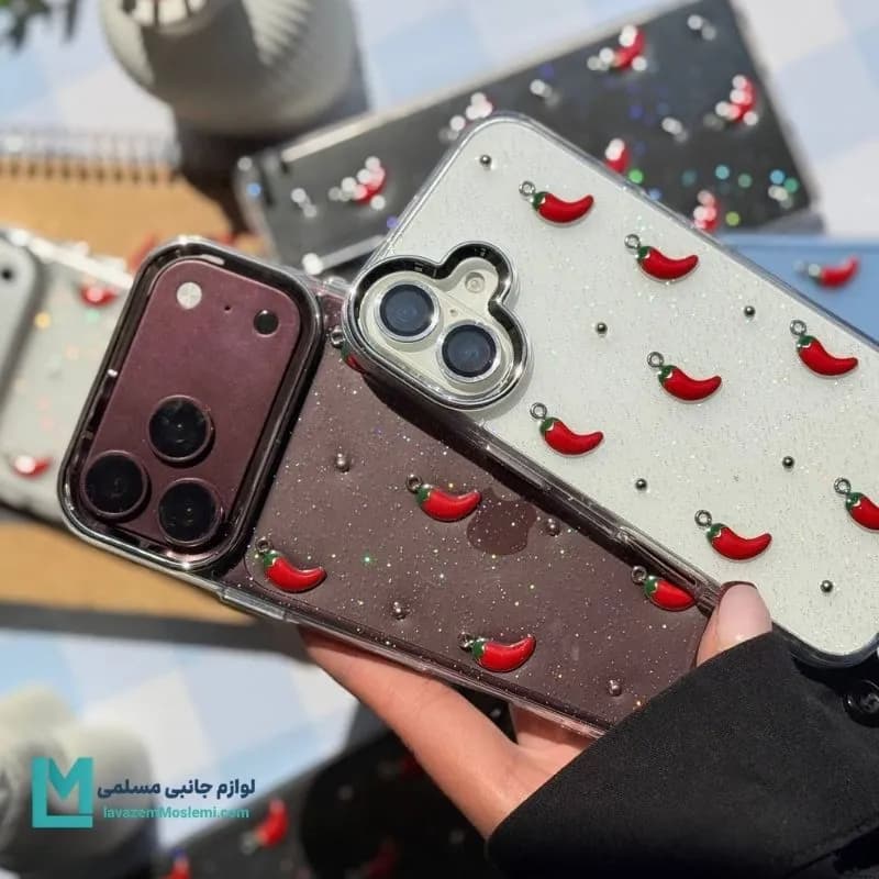 قاب گوشی شاین‌دار طرح فلفل قرمز کد C3948 | لوازم جانبی مسلمی — تصویر ۶