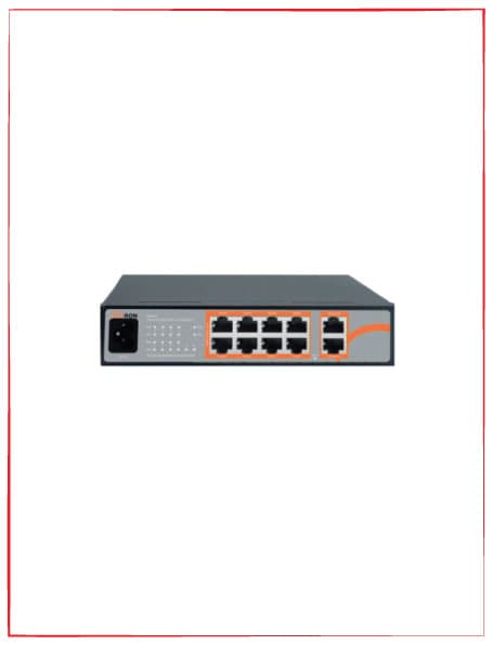 سوئیچ شبکه POE (8 پورت گیگ و 2 پورت گیگ) MSW-5008GPL-2GL-120I — تصویر ۲