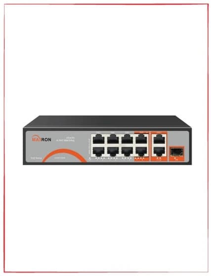 سوئیچ شبکه POE (8 پورت صد و 4 پورت گیگ) MSW-3208FPH-4GL-120I — تصویر ۳
