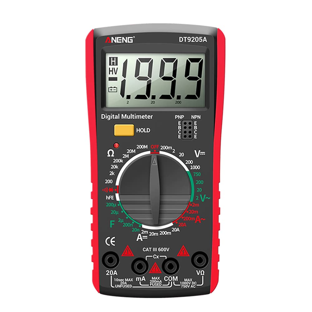 مولتی متر دیجیتالی ANENG DT9205A — تصویر ۳