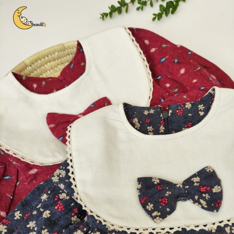 سارافون گل گلی ۱ تا ۳ سال برند A&KO — تصویر ۵