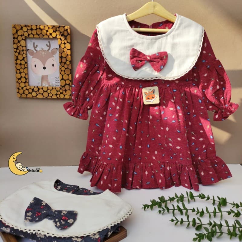 سارافون گل گلی ۱ تا ۳ سال برند A&KO — تصویر ۴