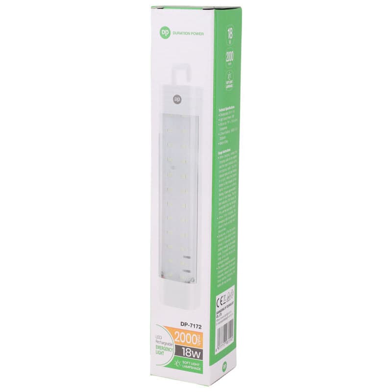 چراغ اضطراری شارژی دی پی DP.LED Light DP-7172 18W — تصویر ۲