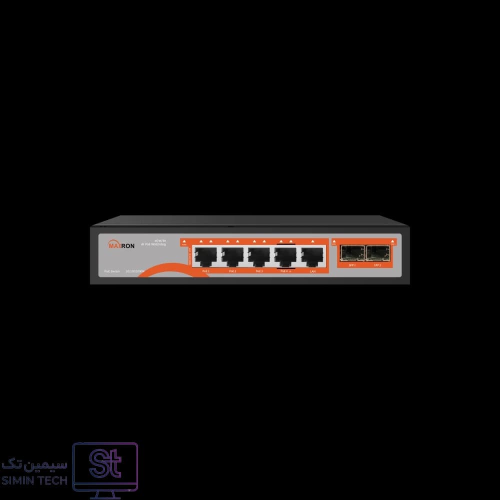 سوئیچ شبکه POE (4 پورت گیگ و 1 پورت گیگ) MSW-3204GPC-1GL-65I — تصویر ۲