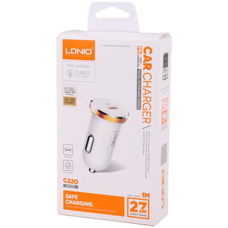 شارژ فندکی الدینیو مدل LDNIO C22Q CAR CHARGER — تصویر ۳