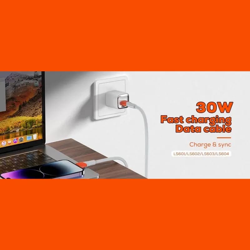 کابل 30 وات USB به تایپ سی الدینیو مدل LDNIO LS601 — تصویر ۵
