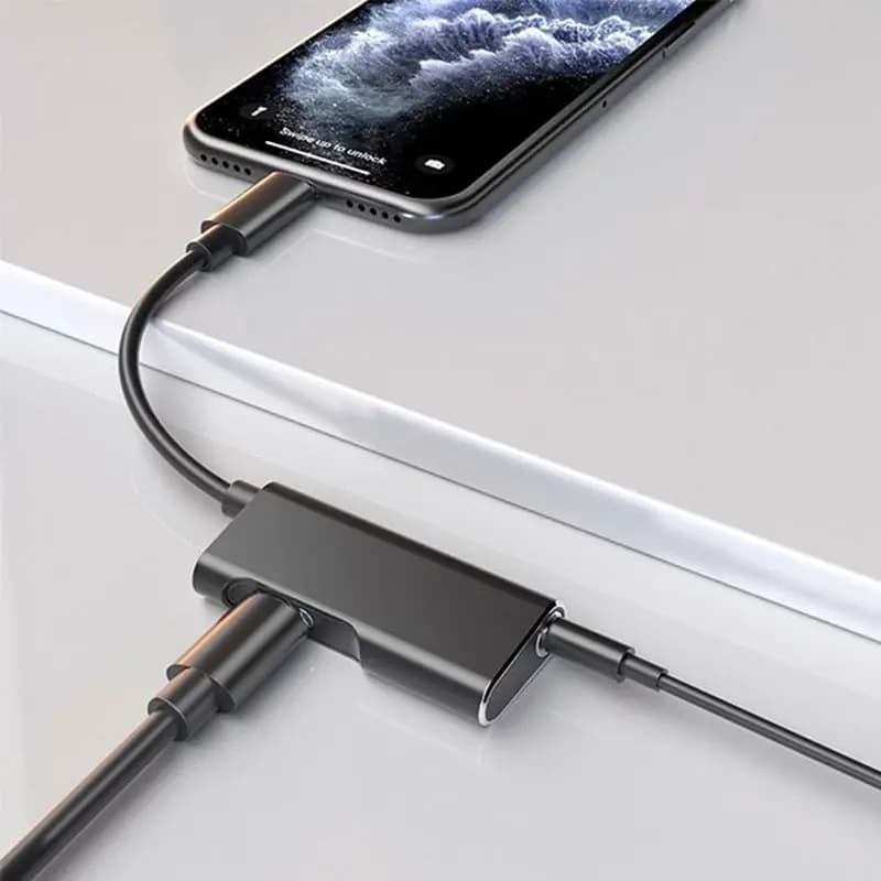 تبدیل جک 3.5 به آیفون یسیدو مدل YESIDO YAU11 AUDIO ADAPTER — تصویر ۷