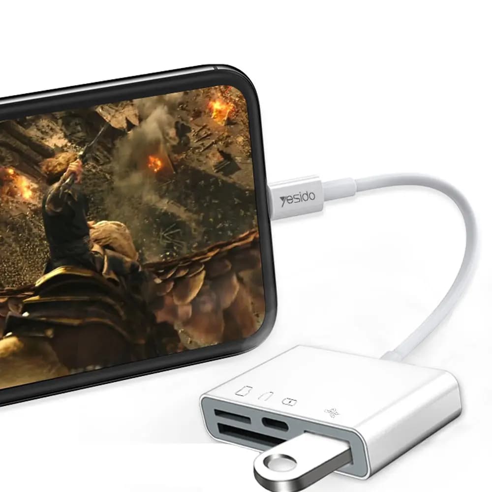 مبدل و هاب یسیدو YESIDO GS12 OTG ADAPTER — تصویر ۹