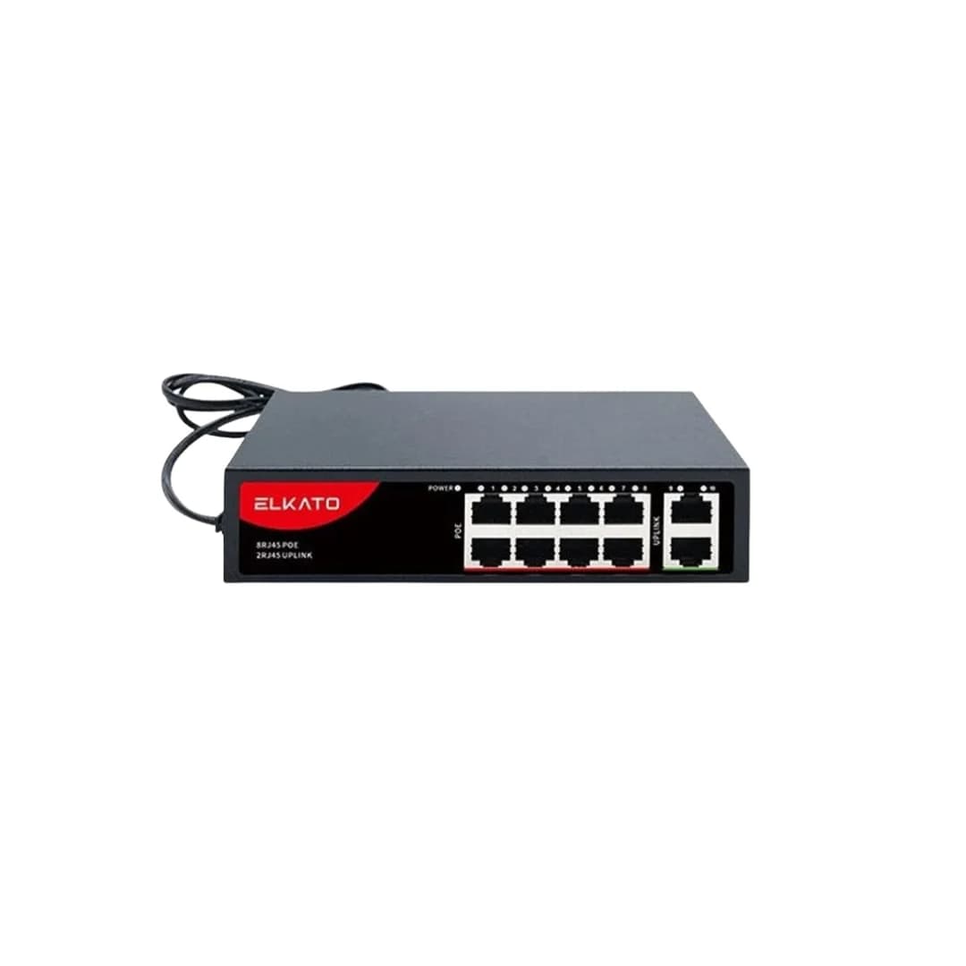 سوئیچ شبکه POE (8 پورت صد و 2 پورت صد) EL-1SBL082BP-120W — تصویر ۴