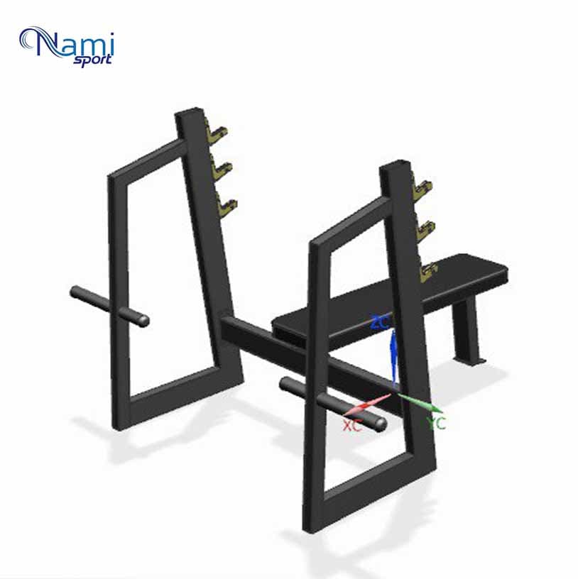 نیمکت پرس سینه هالتر Barbell bench press NS2045 — تصویر ۴