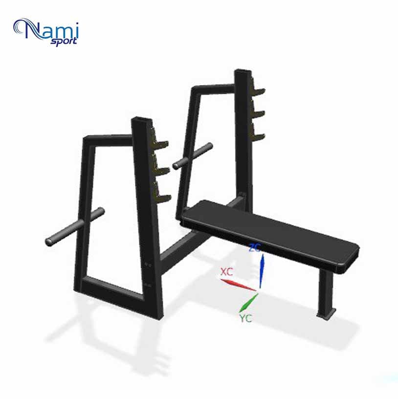 نیمکت پرس سینه هالتر Barbell bench press NS2045 — تصویر ۳