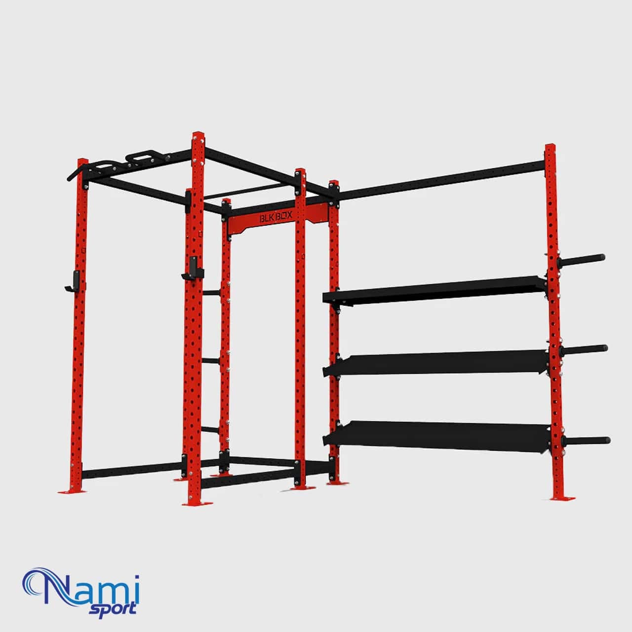 سازه کراسفیت تک دهنه + جایگاه دمبل و اکسسوری — تصویر ۸