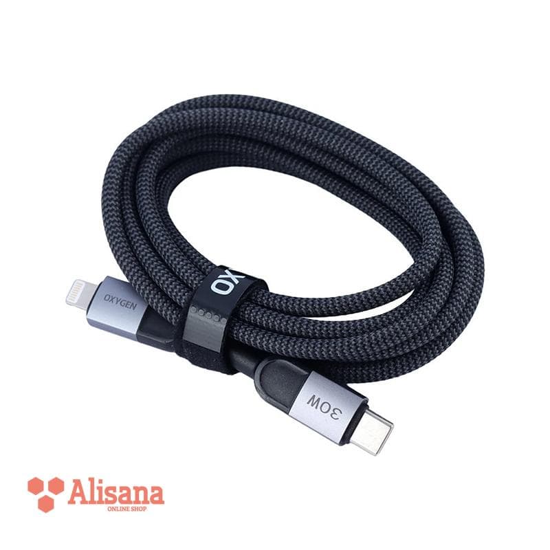 کابل شارژ آیفون Type C to Lightning اکسیژن مدل LX-32 طول دو متر — تصویر ۹