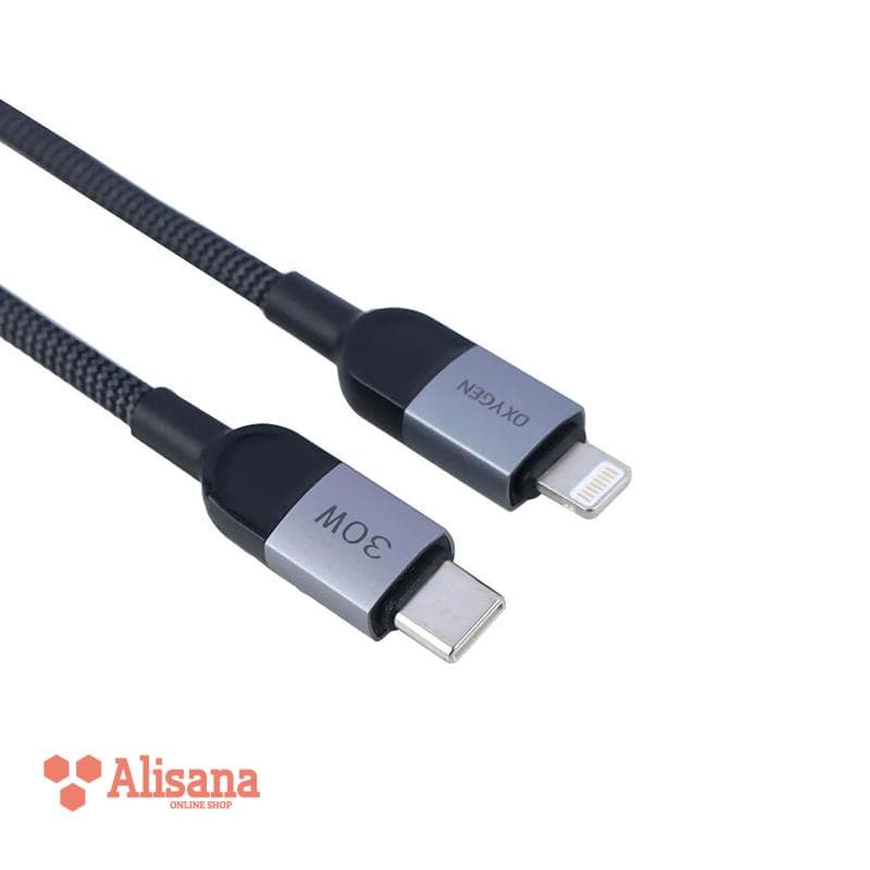 کابل شارژ آیفون Type C to Lightning اکسیژن مدل LX-32 طول دو متر — تصویر ۸