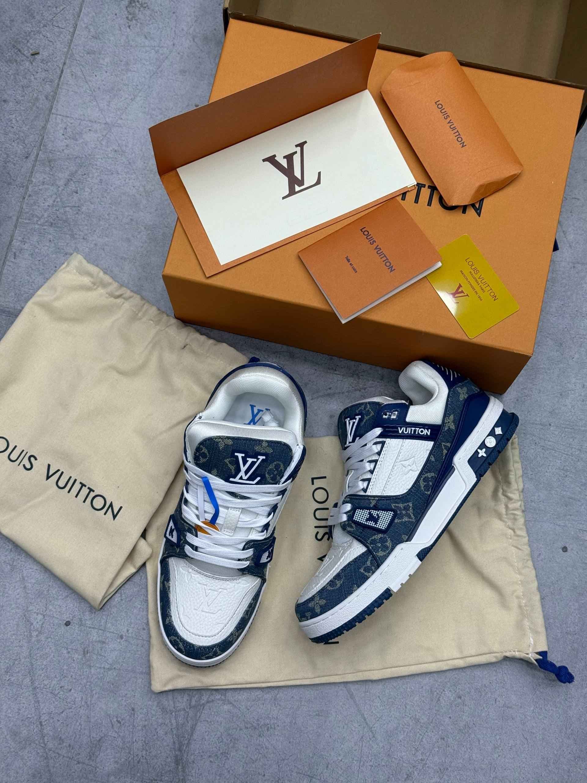 کتانی نایک لویی ویتون مسترکوالیتی Nike louis vuitton آبی — تصویر ۶