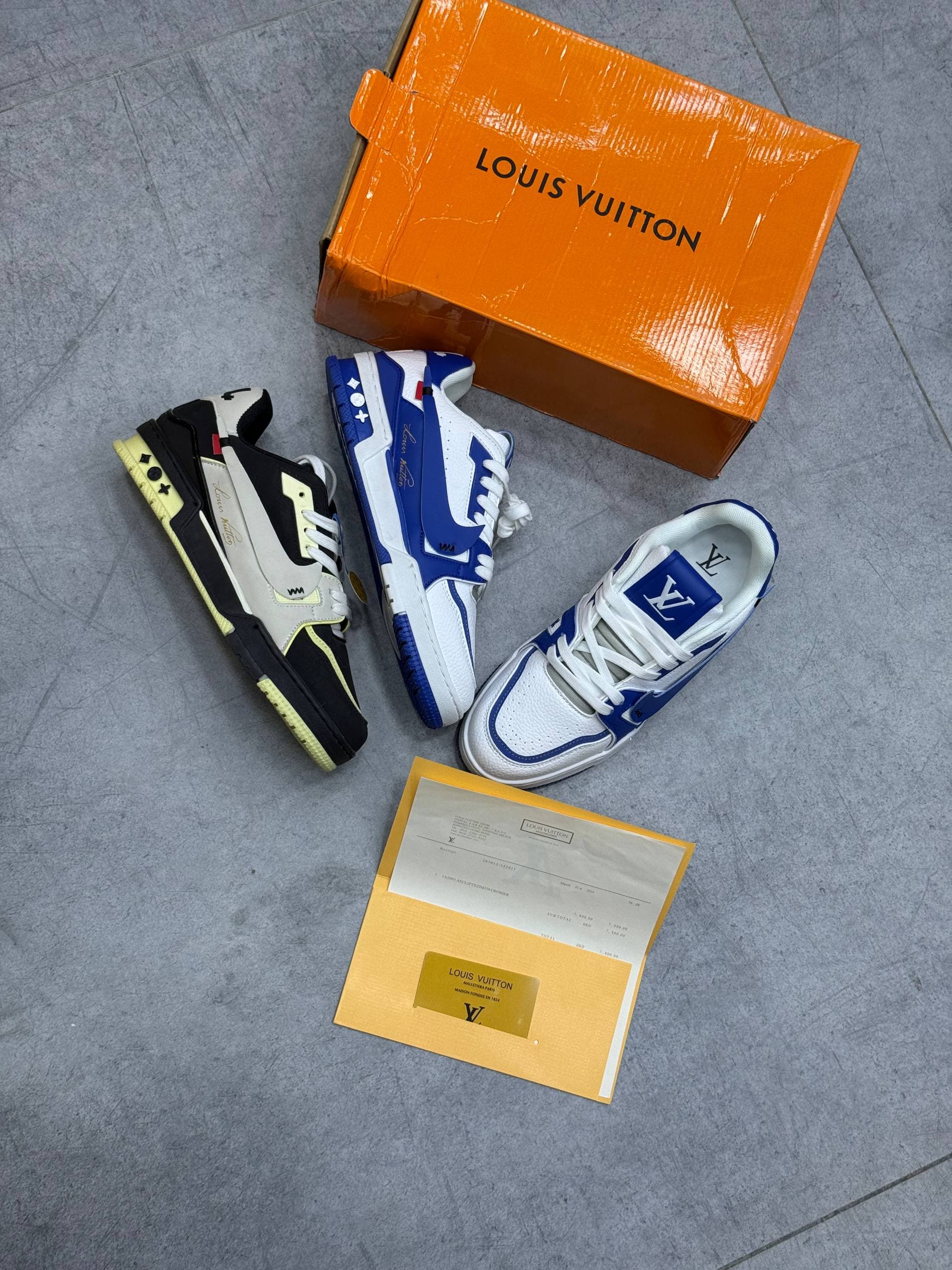 کتانی نایک لویی ویتون مسترکوالیتی Nike louis vuitton آبی — تصویر ۸