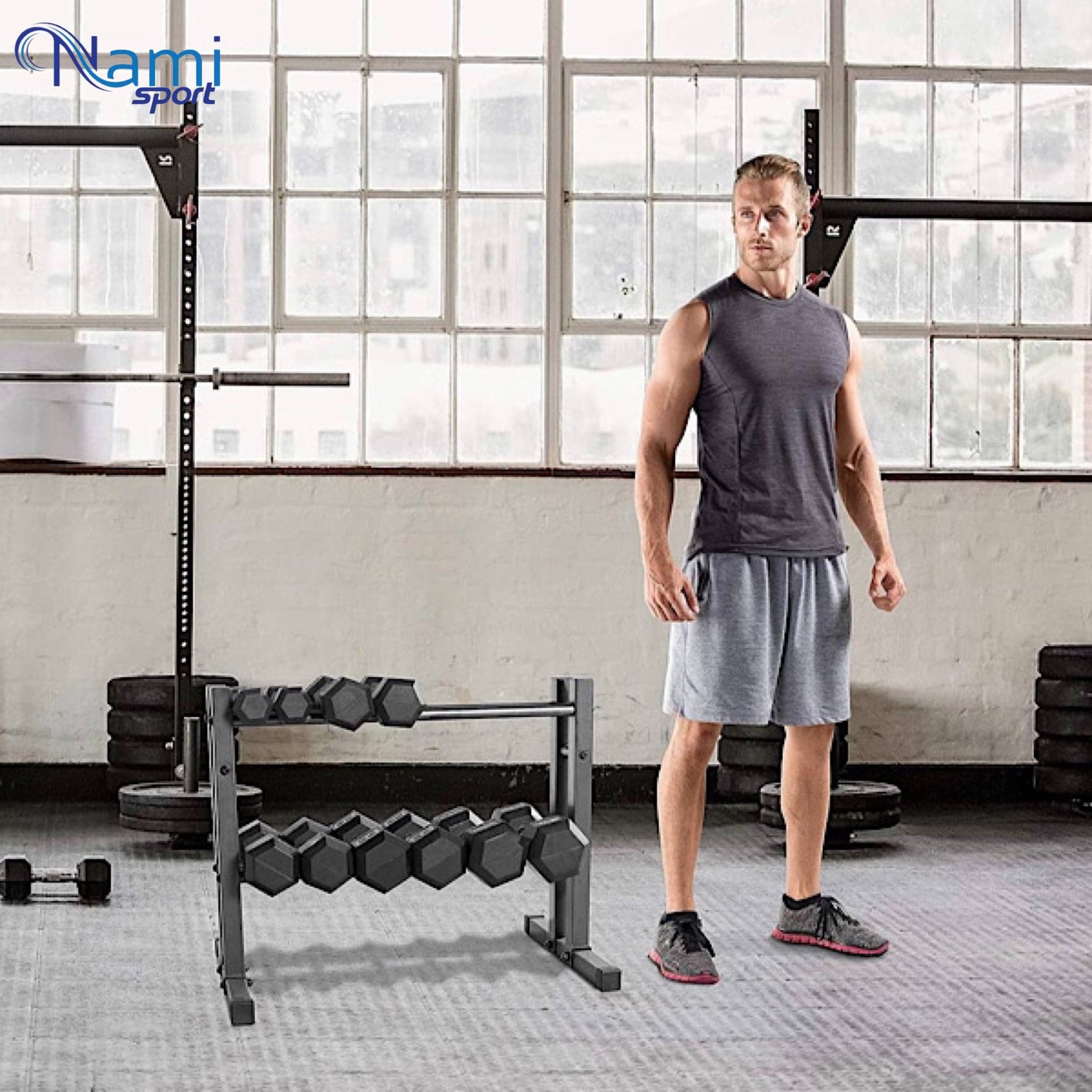 رک دمبل و اکسسوری خانگی Dumbbell rack and home accessory NS6002 — تصویر ۳