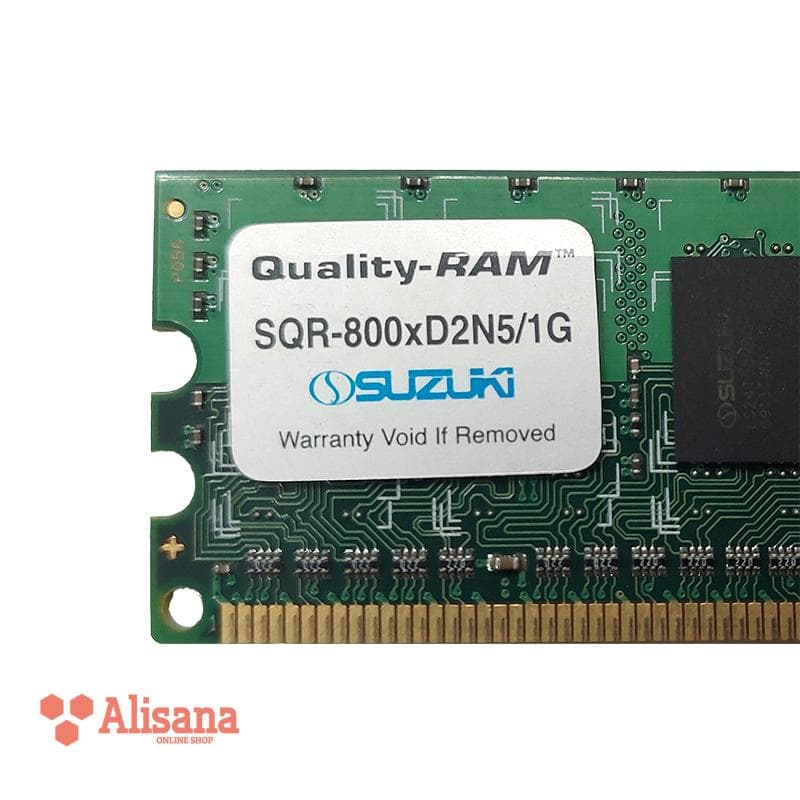 رم کامپیوتر سوزوکی مدل SQR-800XD2N5/1G ظرفیت 1 گیگابایت DDR2 800MHz CL5 — تصویر ۷