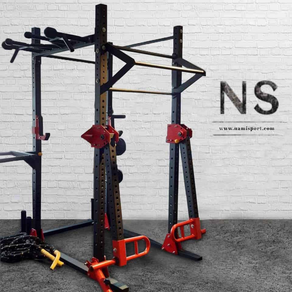 پاور رک وزن آزاد Free weight power rack structure NS2001 — تصویر ۴