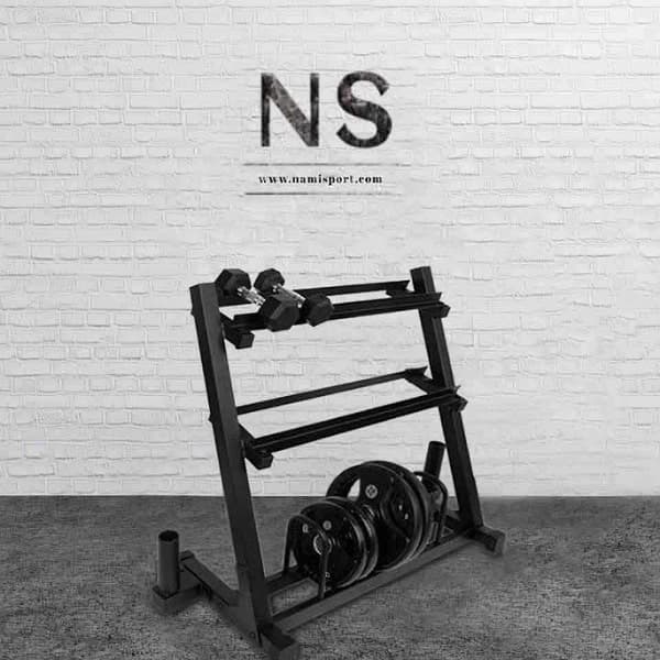 رک دمبل و صفحه Dumbbell rack and plate NS 6001 — تصویر ۵