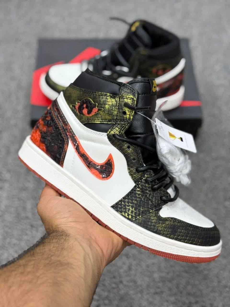 کتانی نایک جردن لو ساقدار اژدها پوست ماری Nike airjordan — تصویر ۳