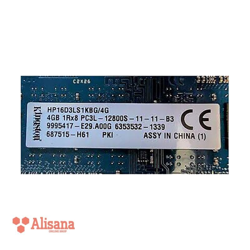 رم لپ تاپ کینگستون مدل HP16D3LS1KBG/4G ظرفیت 4 گیگابایت PC3L 1600MHz CL9 — تصویر ۸