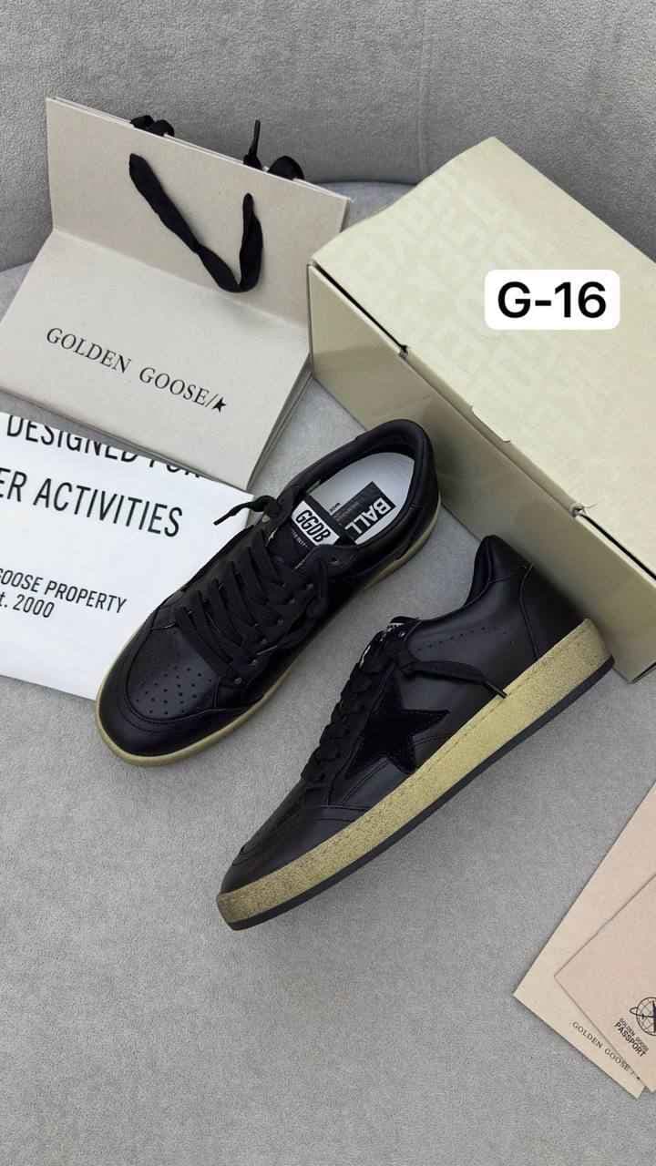 کتانی گلدن گوس مشکی و طلایی Golden goose — تصویر ۲