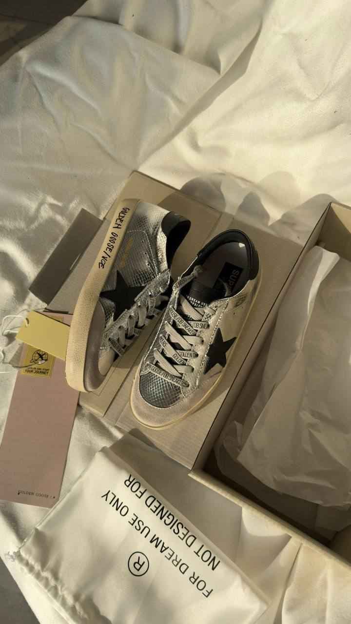 کتانی ونس گلدن گوس Vans Golden Goose نقره ای و کرم